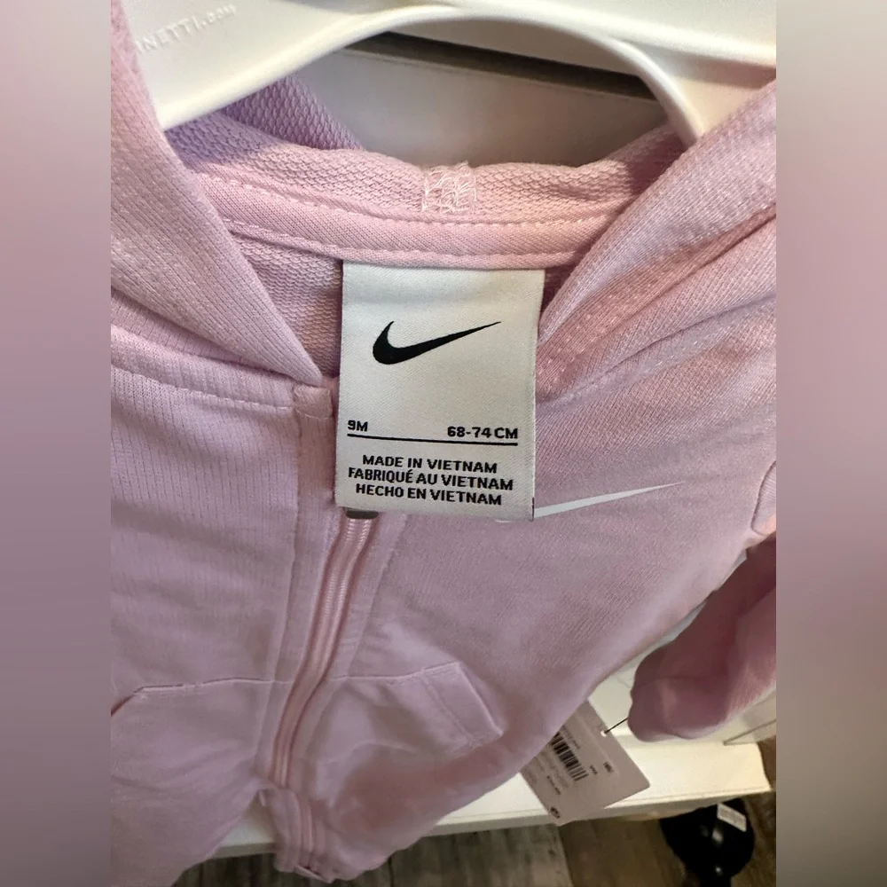 Nike - Baby Essentials - Pink Foam Hooded Coverall - BNWT!